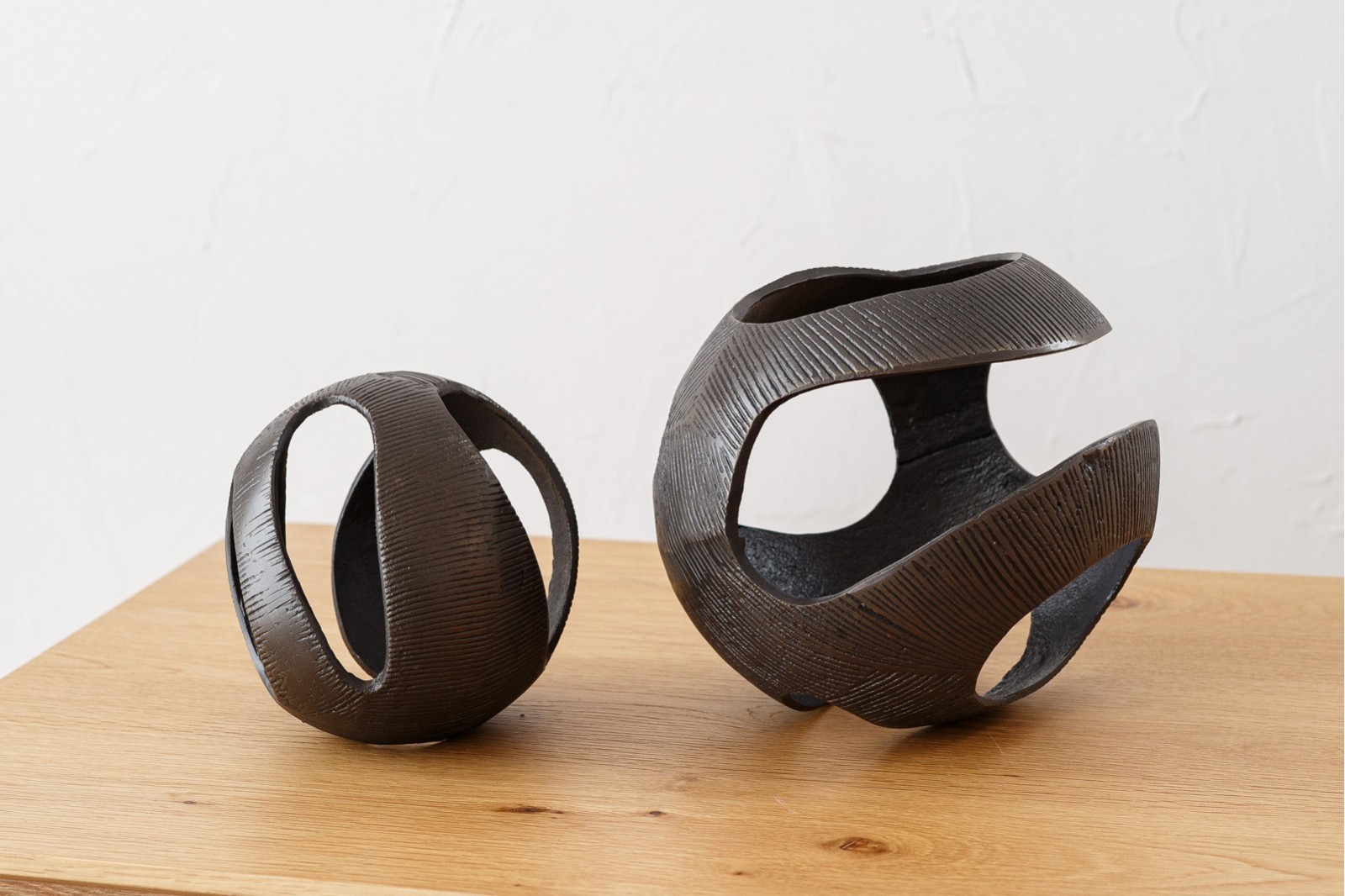 SET 2 DECORACION METAL. LUC. LATON OSCUR