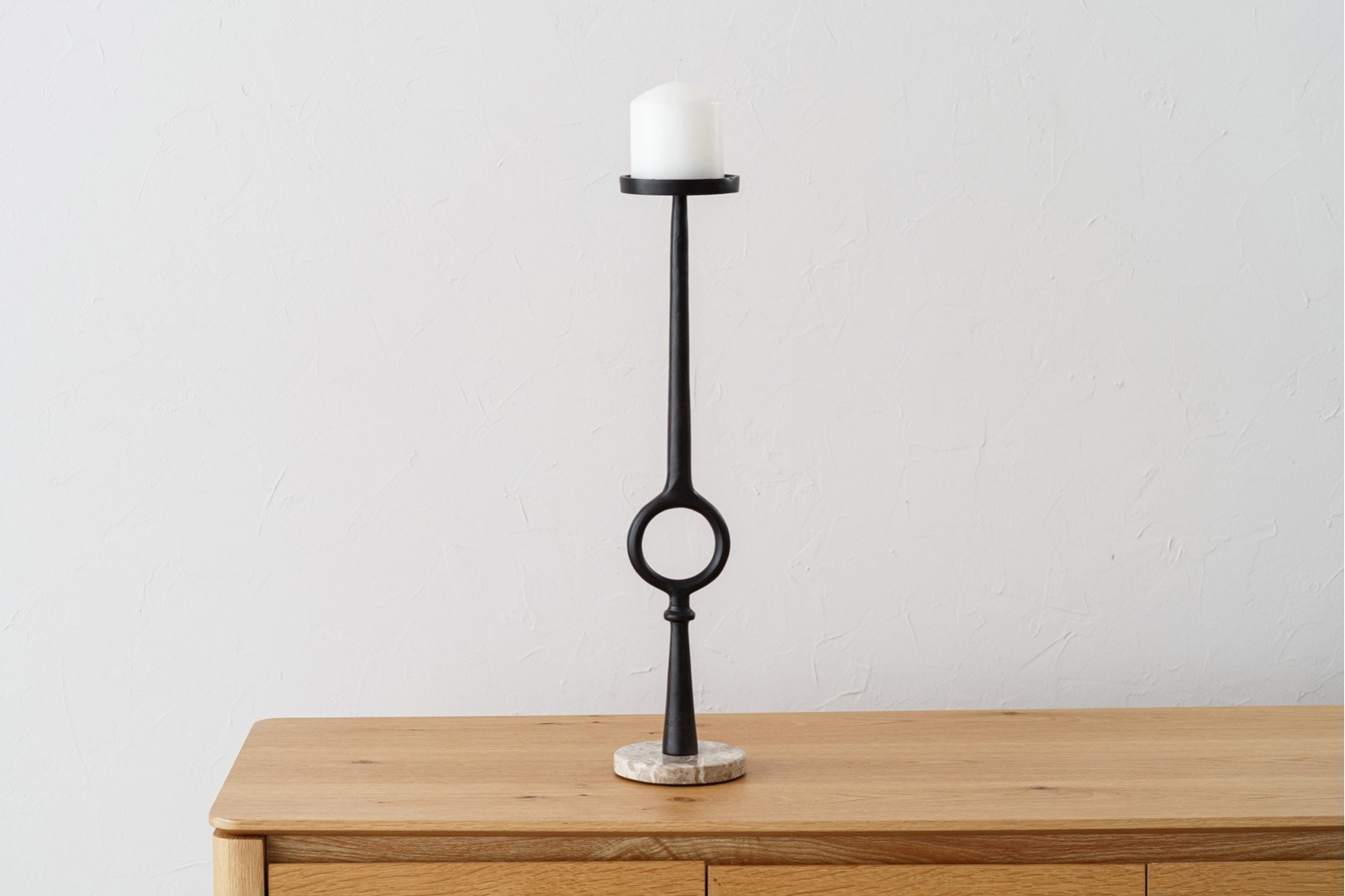 SET 2 CANDELABROS. ACABADO BRONZE MARMOL