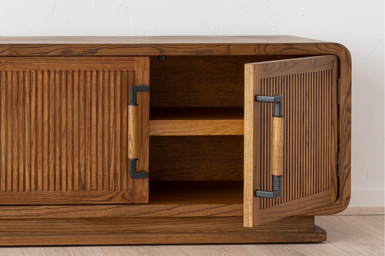 HEREA TV CABINET. ASH HONEY TONE