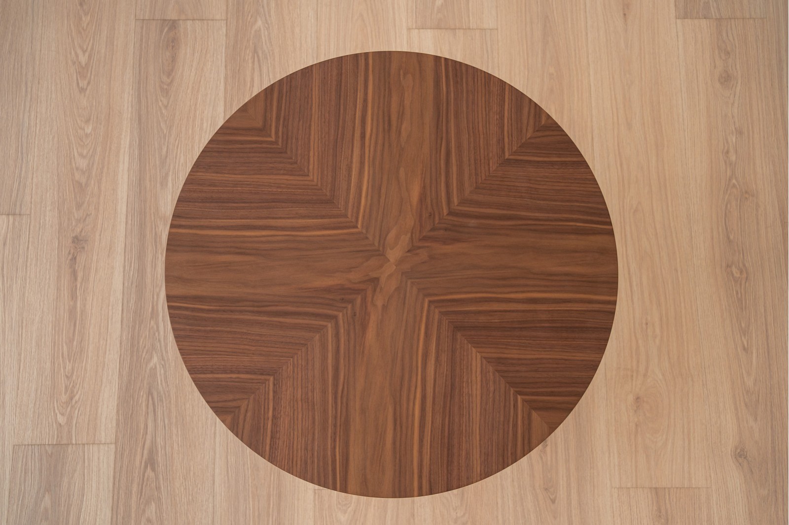 COFFE TABLE SAND. WALNUT AND BLACK METAL