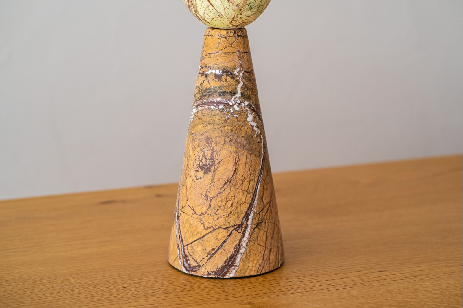 CANDELABRO CEIBE N1.MÁRMOL.MARRÓN VERDE