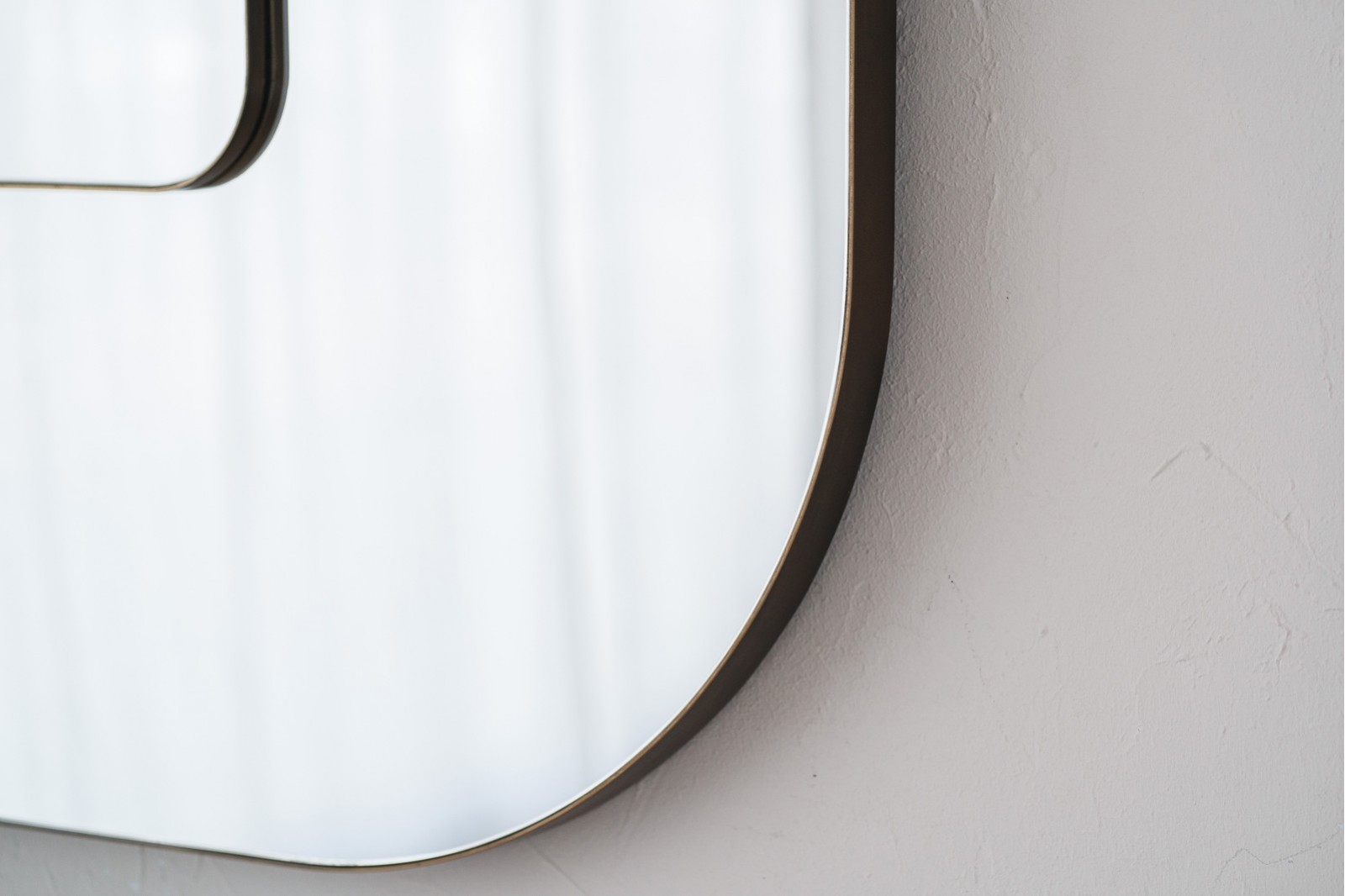 SQUARE WALL MIRROR. DOUBLE. METAL FRAME