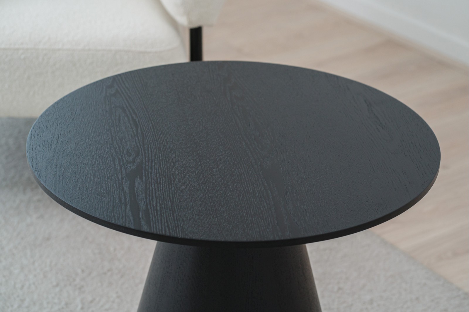 SIDE TABLE. BLACK ASH