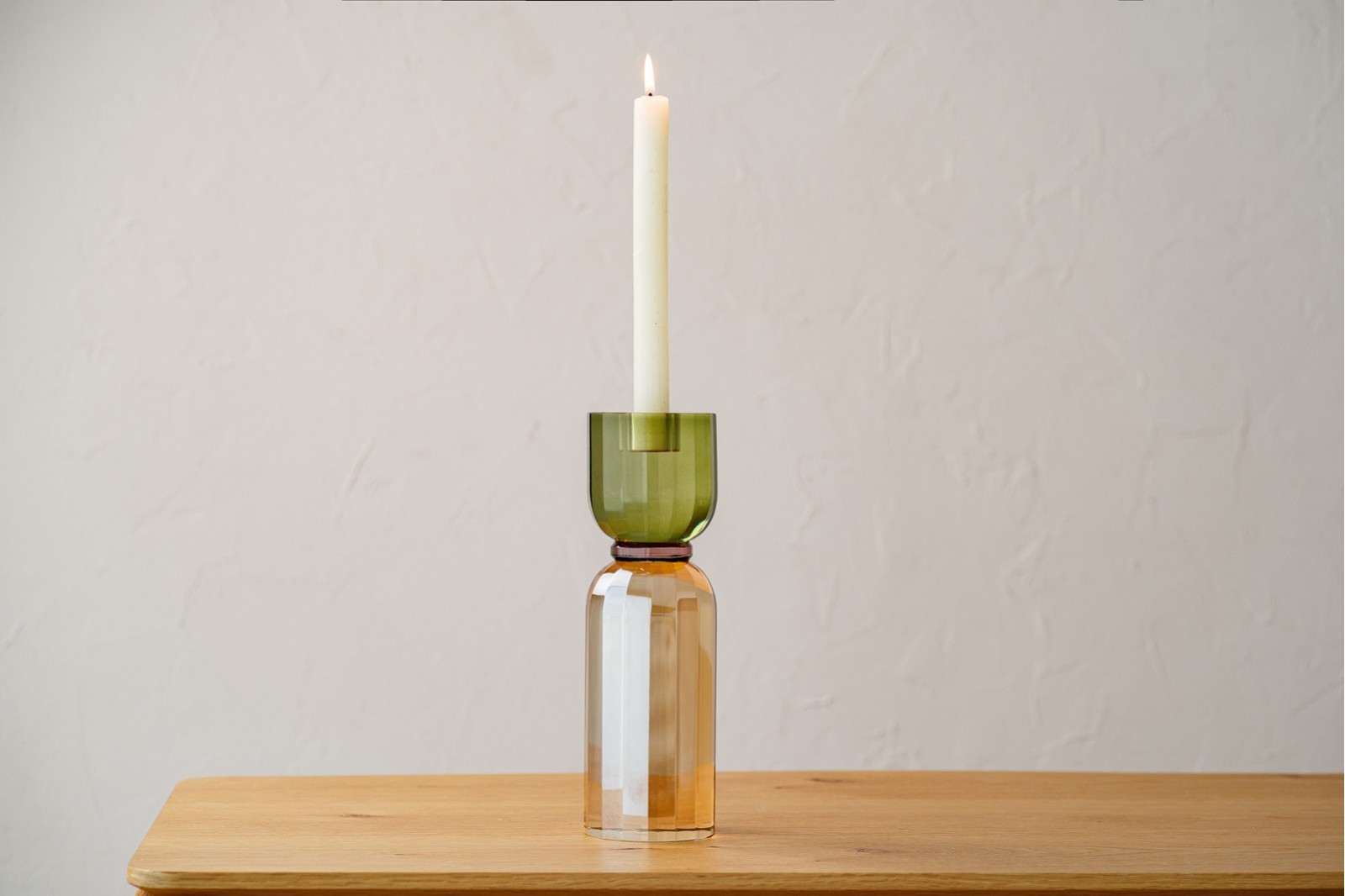 CANDELABRO CLEA CHAMPAGNE,BURDEOS,VERDE