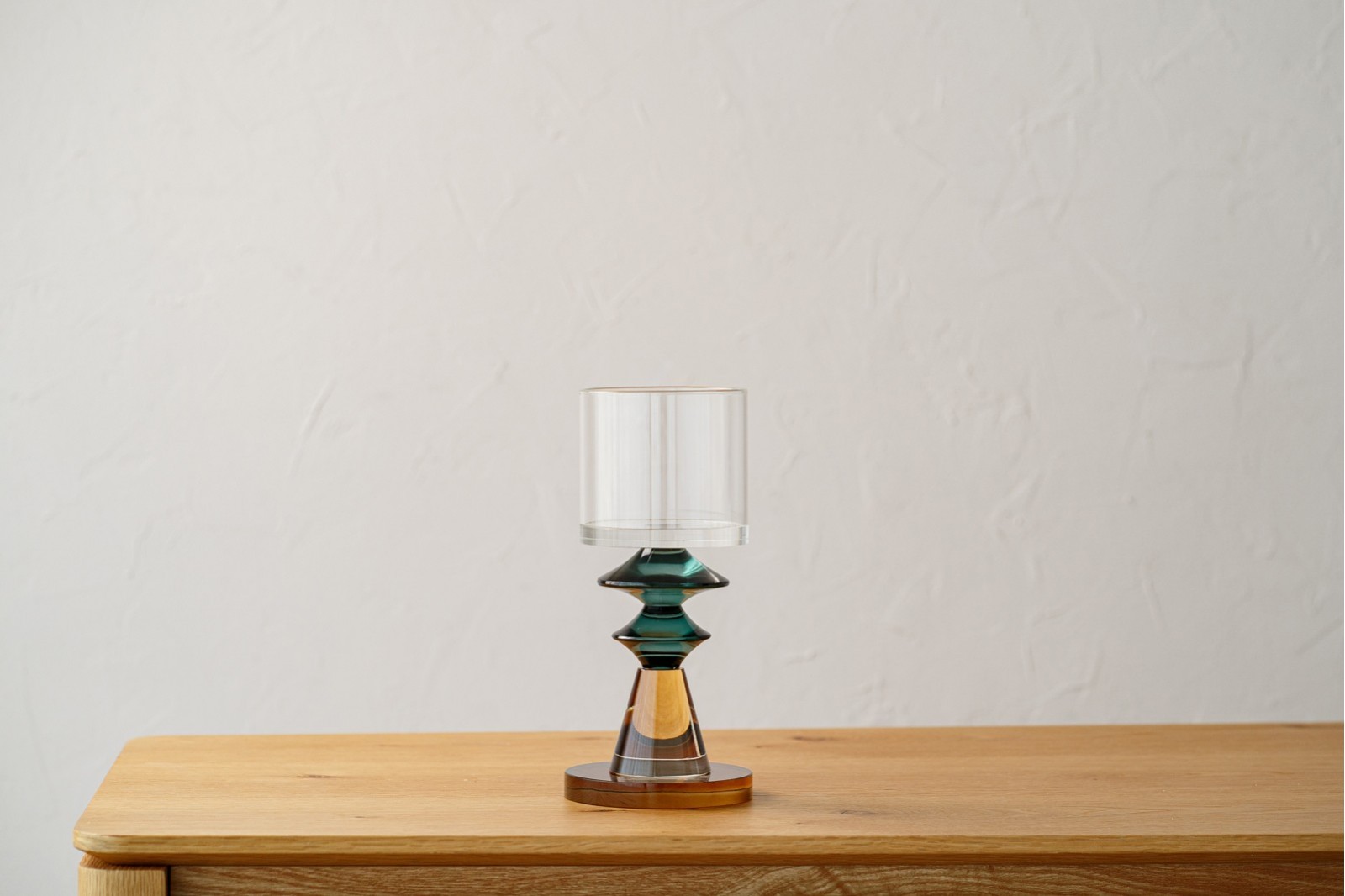 CANDELABRO COMO. AMBAR, LIMA, TURQUESA