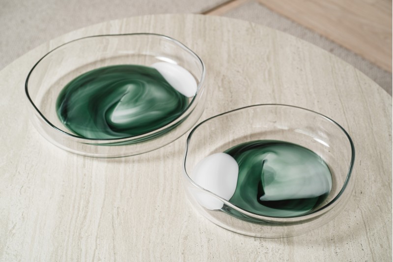 LAGOA COLLECTION: COLORED GLASS TABLE CENTREPIECES