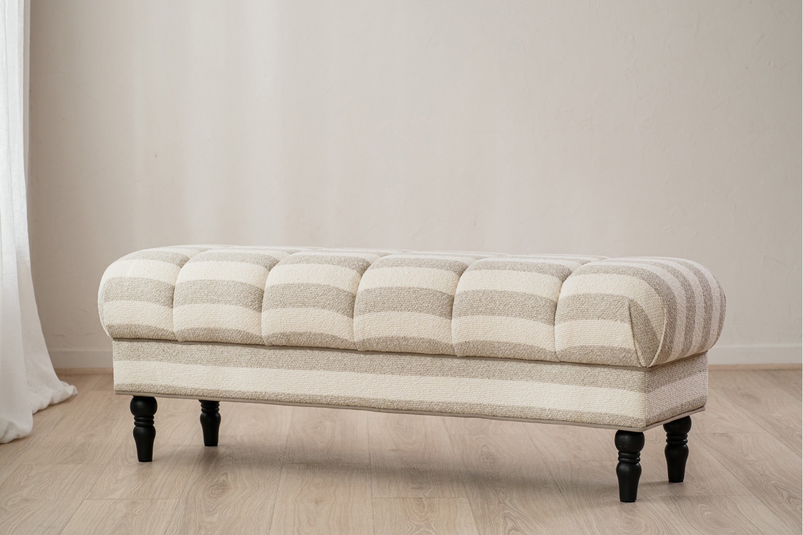 BANC MARLO. GRIS ET IVOIRE