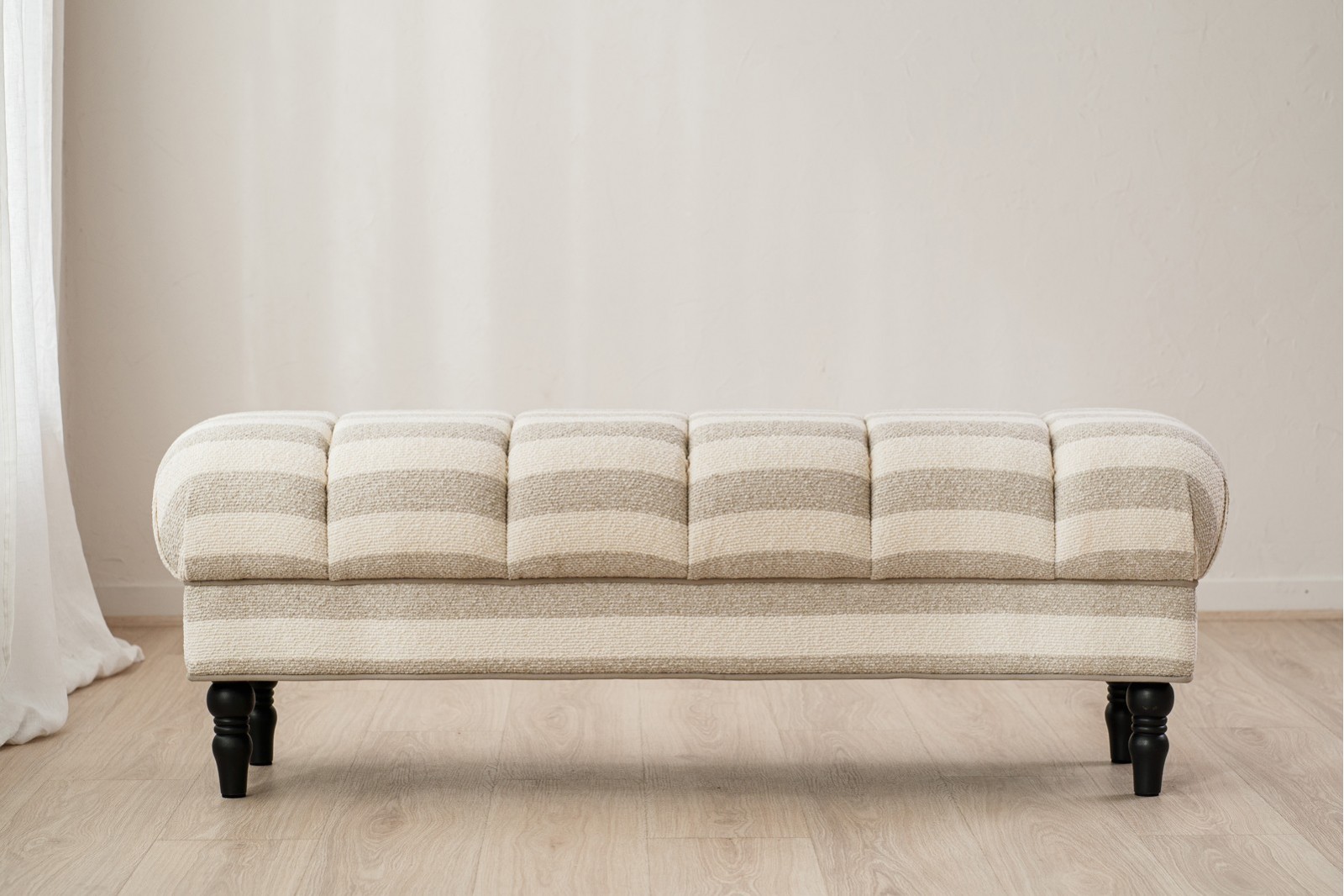 BANC MARLO. GRIS ET IVOIRE