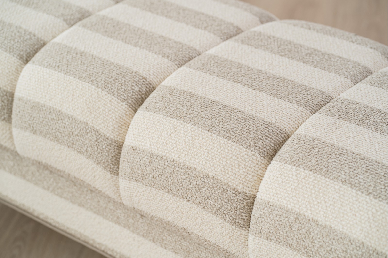MARLO BENCH. GREY AND IVORY