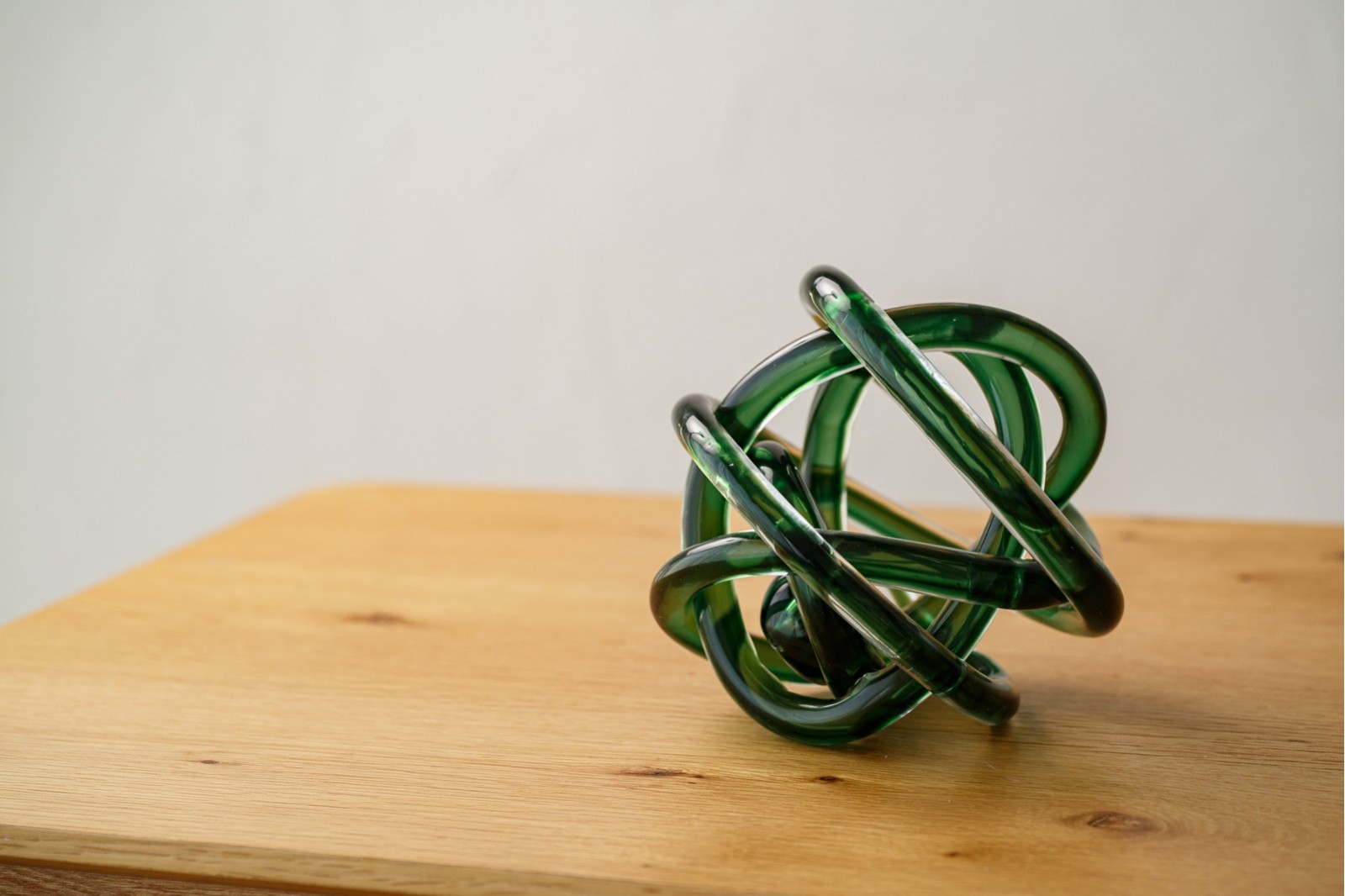 SET 2 PIEZAS VIDRIO NUDO. AMBAR Y VERDE