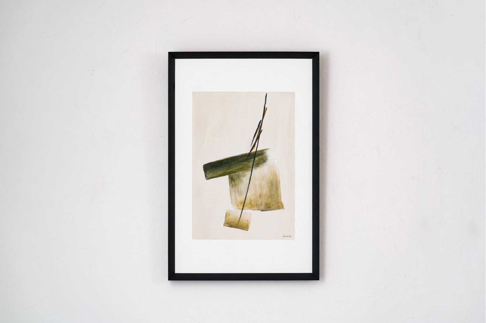 OLIVE STROKE PAINTING NO. 1