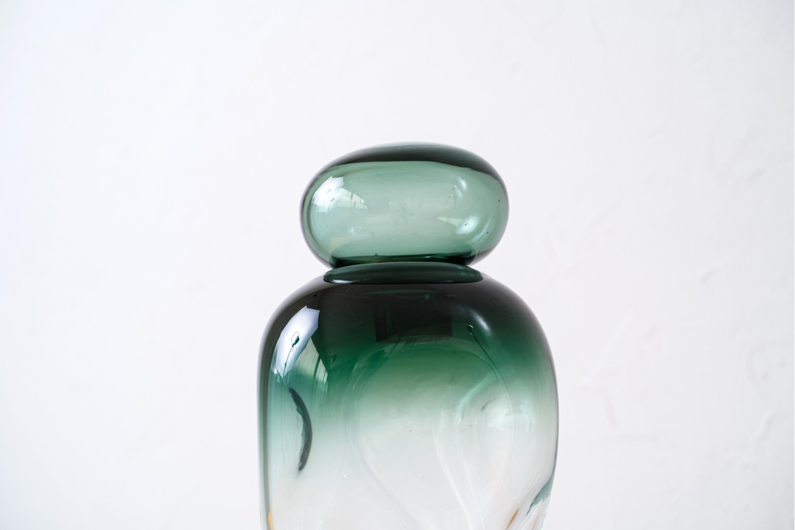 BOTELLA VIDRIO OMBA.VERDE Y TRANSPARENTE