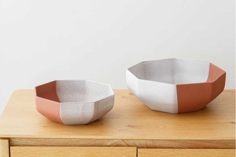 COLLECTION OIA : CENTRES DE TABLE EN CÉRAMIQUE COULEUR TERRE CUITE | VP interiorismo