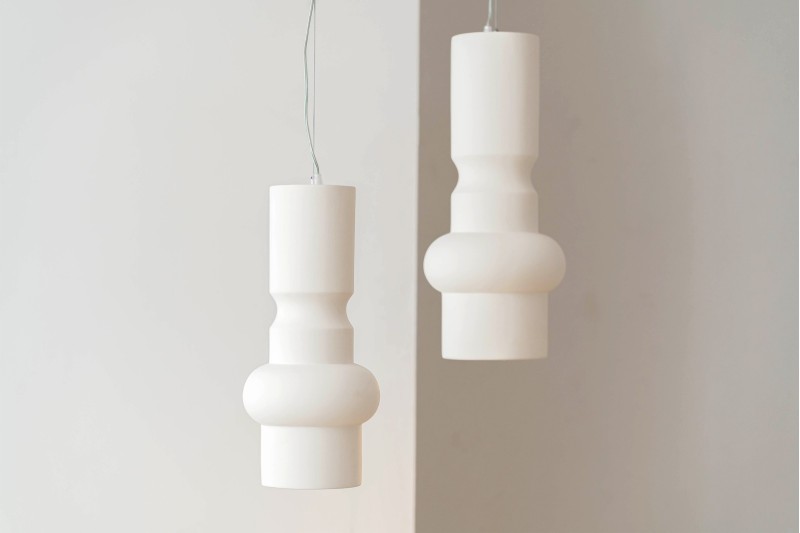 COLLECTION TOTEM : LAMPES DE PLAFOND EN CÉRAMIQUE MATE | VP Interiorismo