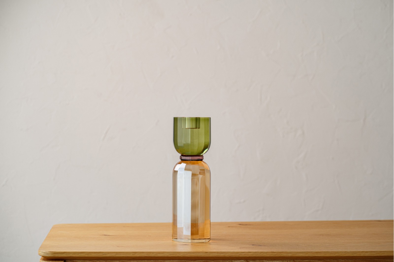CANDELABRO CLEA CHAMPAGNE,BURDEOS,VERDE