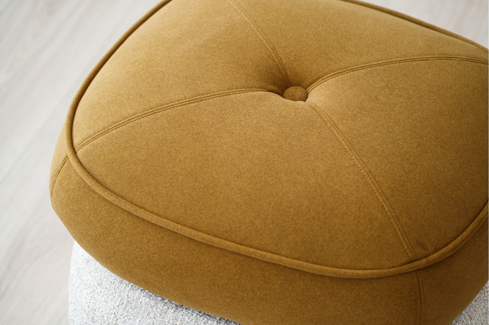 SET DE 2 PUFS DUNA. OCRE Y BEIGE