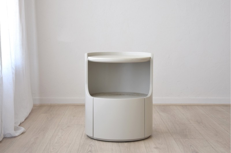 MESA AUXILIAR N.71. CERAMICO MATE Y GRIS