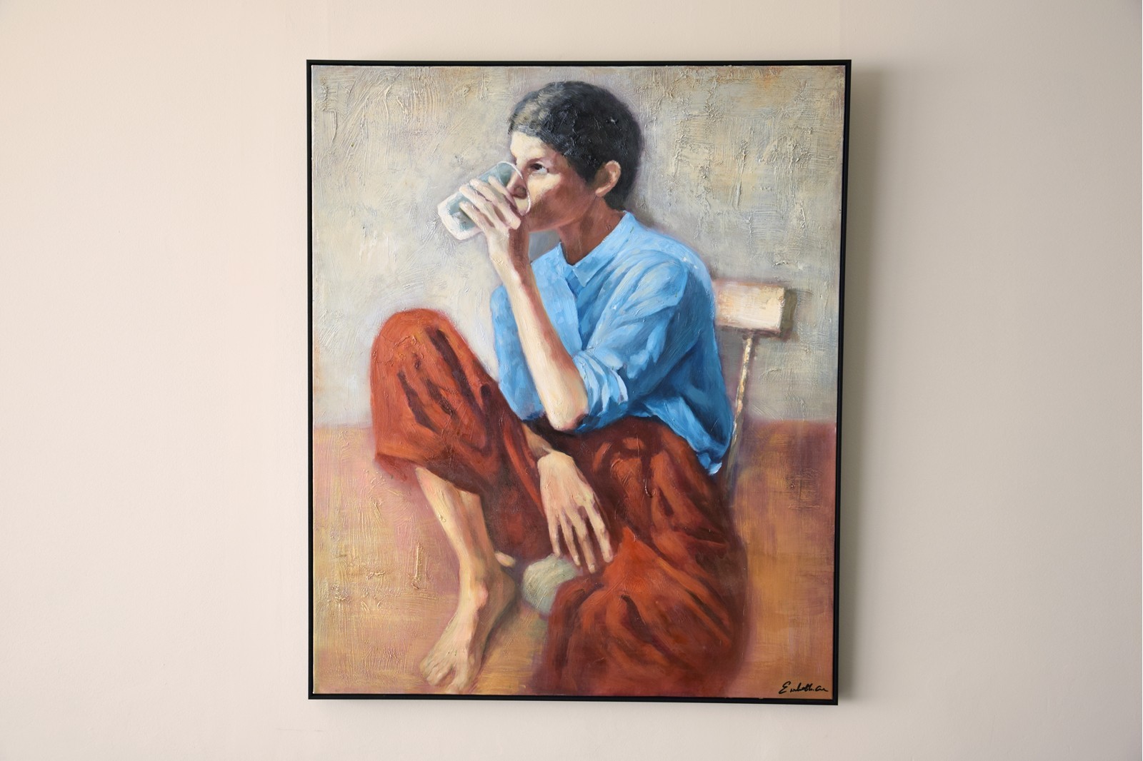 DECORATIVE PAINTING WOMAN N1 WITH FRAME
