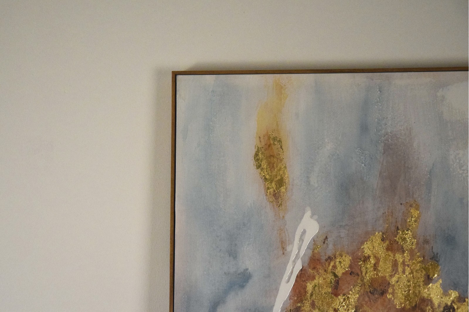 ABSTRACT PAINTING VOLCANO N2 WITH FRAME
