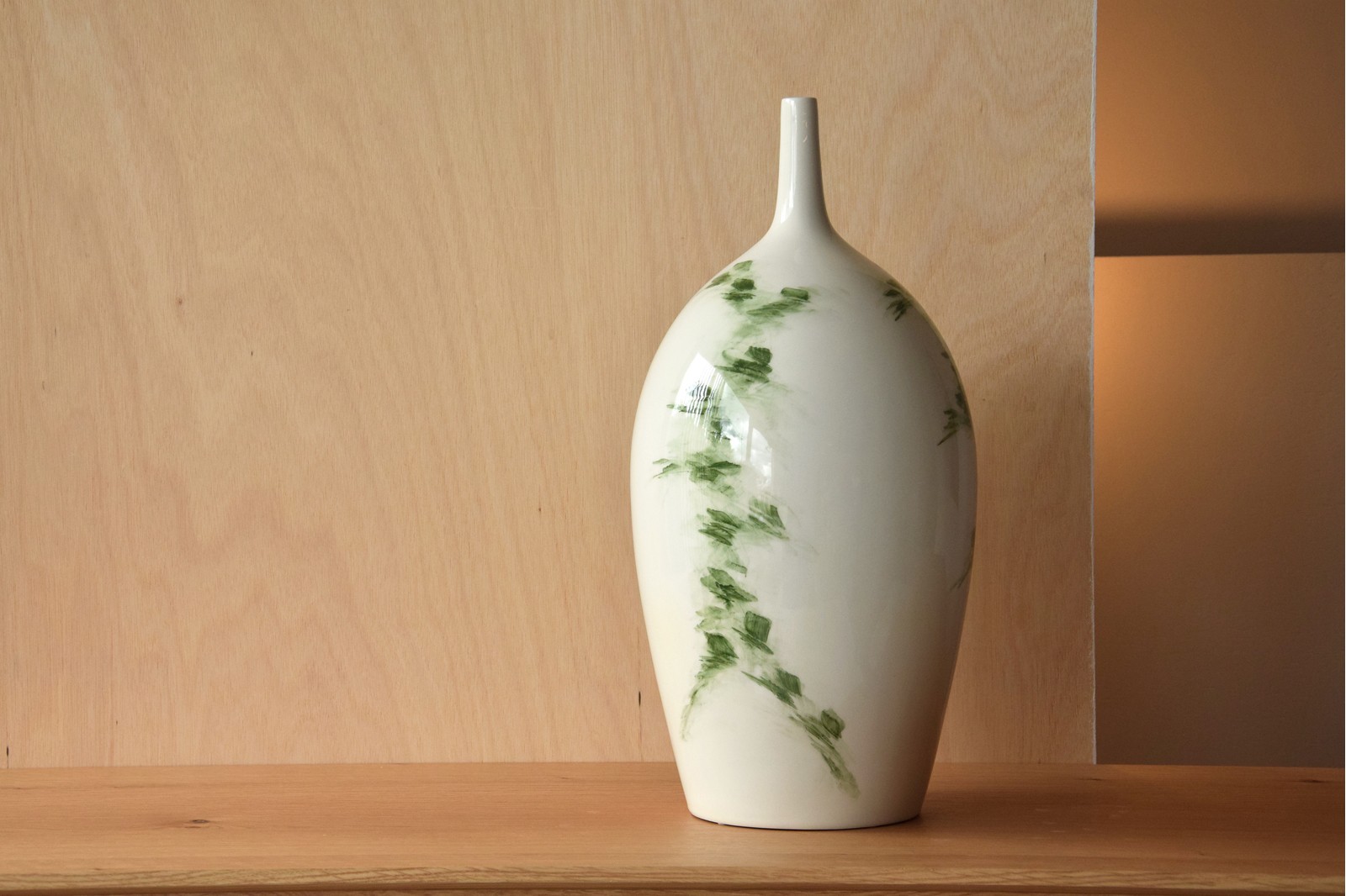 GREEN COLLECTION: HAND-PAINTED CERAMIC VASES